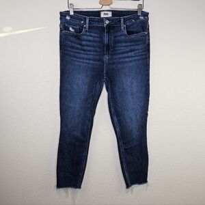Paige hoxton ankle emotion distressed Hem Denim Jeans 33